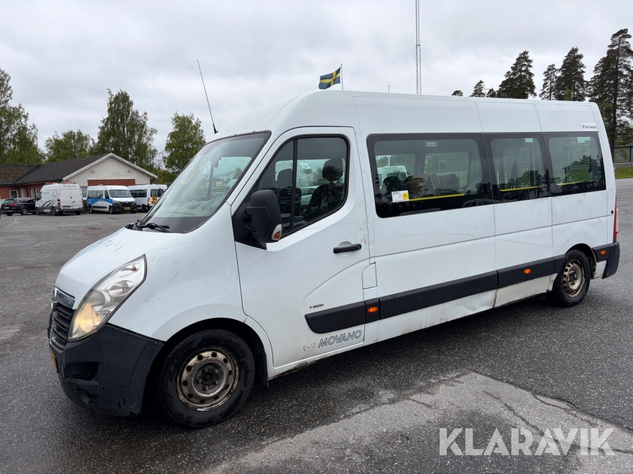 Färdtjänstbuss klass 1 Opel Movano Van 3.5t 2.3 CDTI 130 hk med luftfjädring och 5 st sittplatser