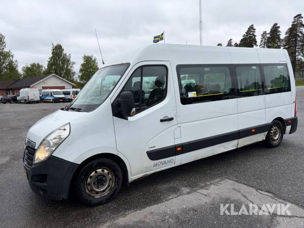 Färdtjänstbuss klass 1 Opel Movano Van 3.5t 2.3 CDTI 130 hk med luftfjädring och 5 st sittplatser