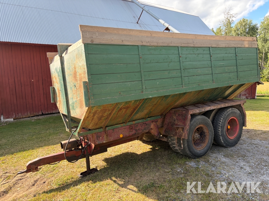 2-Axlad Spannmålskärra självtömmande ca 18 m3