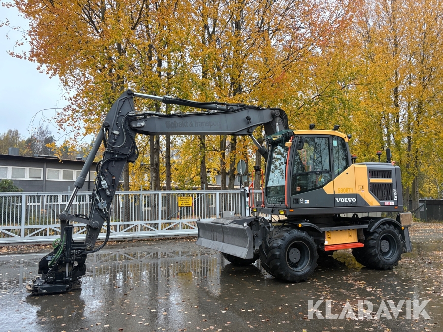 Grävmaskin Volvo EW160E Steelwrist X20 tiltrotator