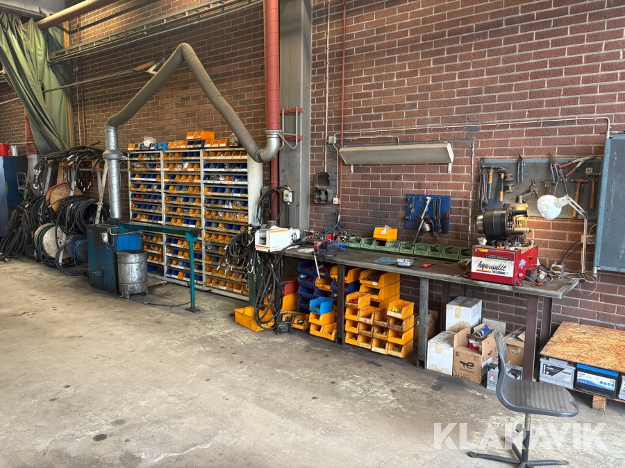 Verkstadsutrustning slangpressning komplett