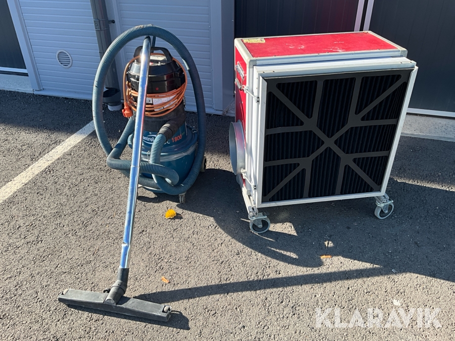 Grovdammsugare och luftrenare Dustcontrol/Pullman