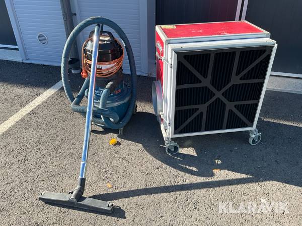 Grovdammsugare och luftrenare Dustcontrol/Pullman