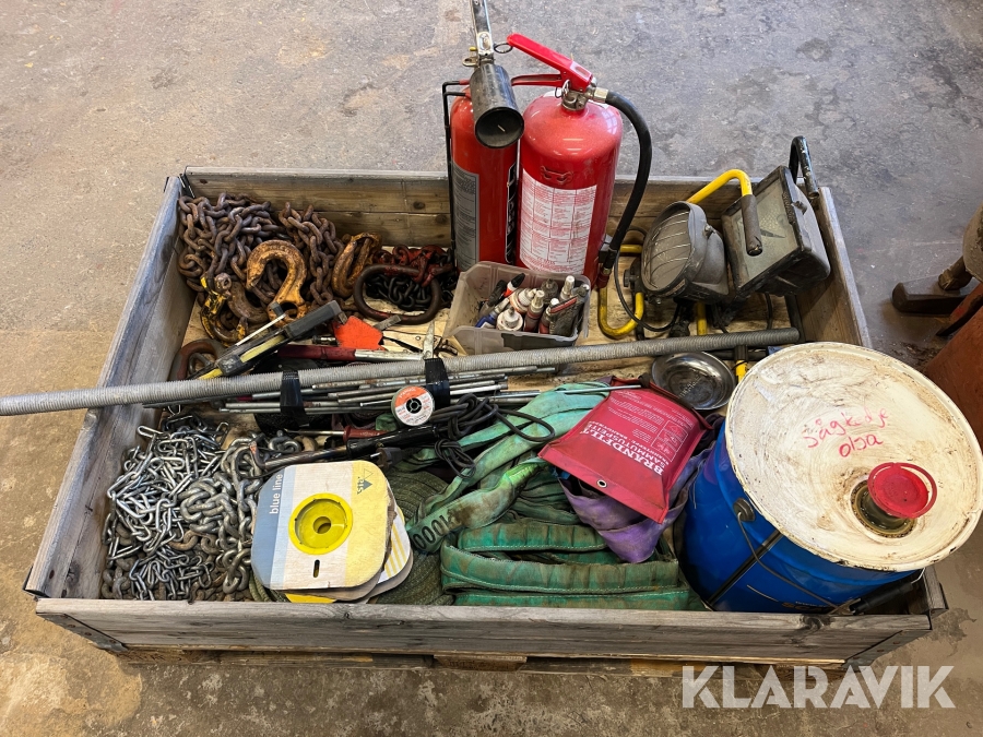 Parti verkstadsutrustning & tillbehör i blandade dimensioner