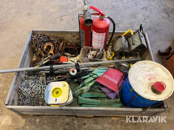 Parti verkstadsutrustning & tillbehör i blandade dimensioner