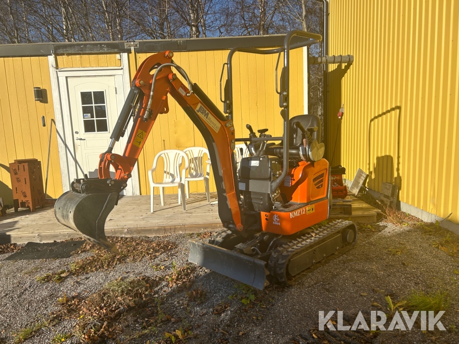 Minigrävare Kima KMZ12 med redskap