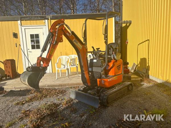 Minigrävare Kima KMZ12 med redskap