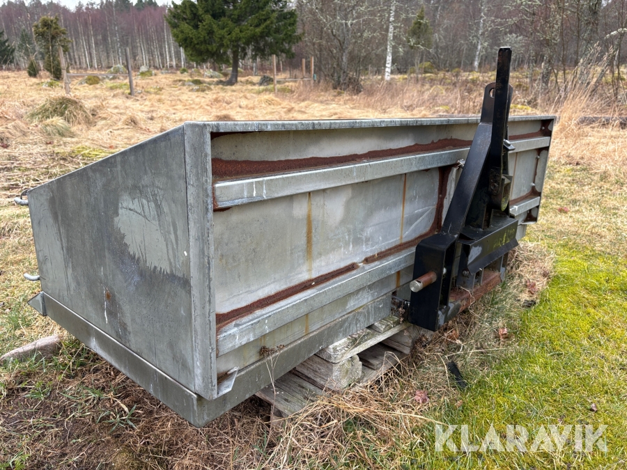 Transportlåda till 3-punktsfäste tippbart