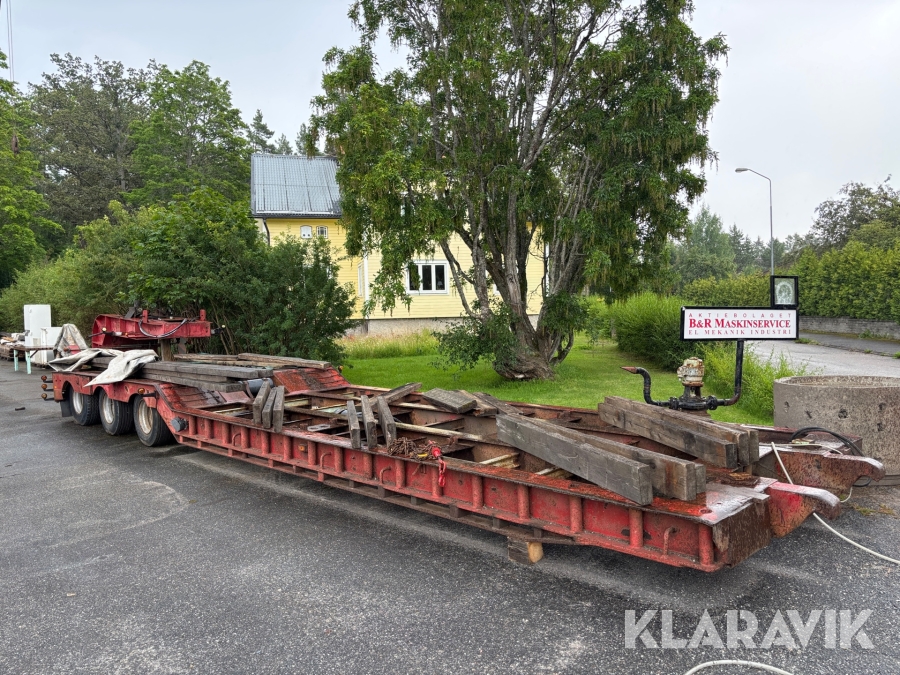 Maskintrailer 50 ton VM Trailer Hafo PLSBO H30-3