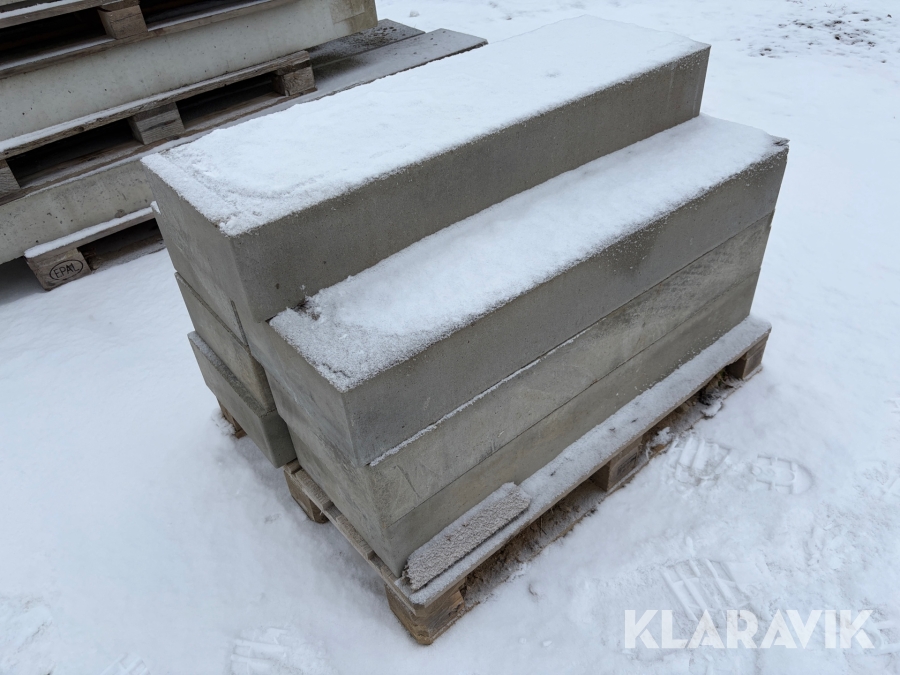 Trappblock i betong 1,05 x 0,35 x 0,15 m 7 st