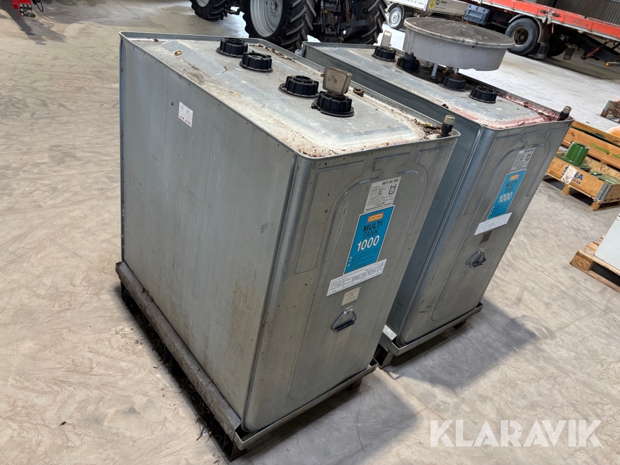 Oljetank Multi-Tank 1000 Liter Dubbelmantlad - 2st