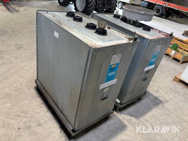 Oljetank Multi-Tank 1000 Liter Dubbelmantlad - 2st