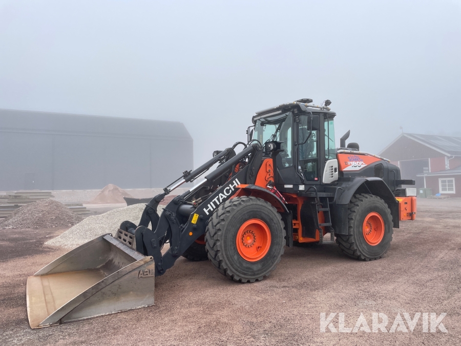 Hjullastare Hitachi ZW 180 PL Plogutrustad med 7 redskap