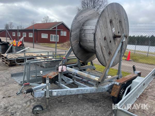 Släp för kabeltrumma Sahlins PBK 4711
