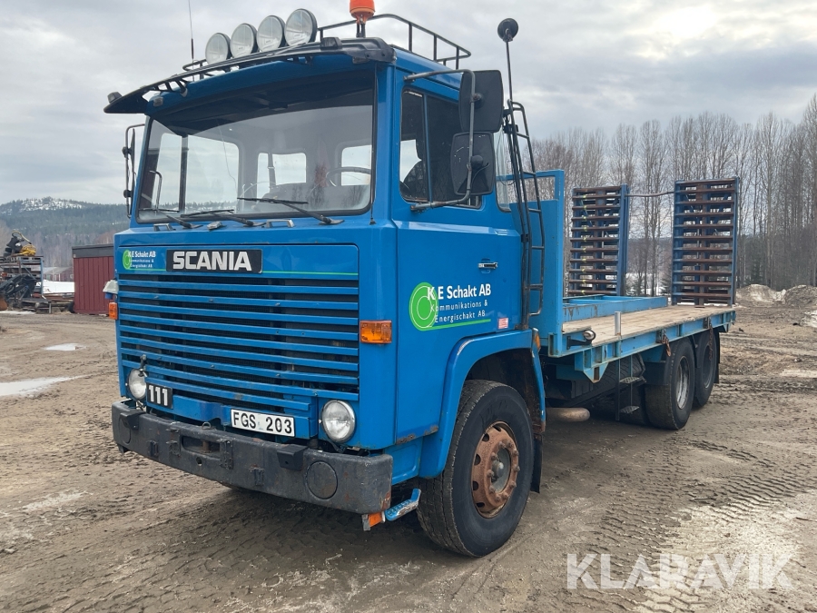 Maskintransport Scania 111