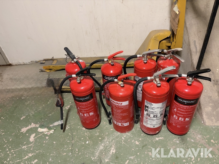Brandsläckare/Pulversläckare 8st