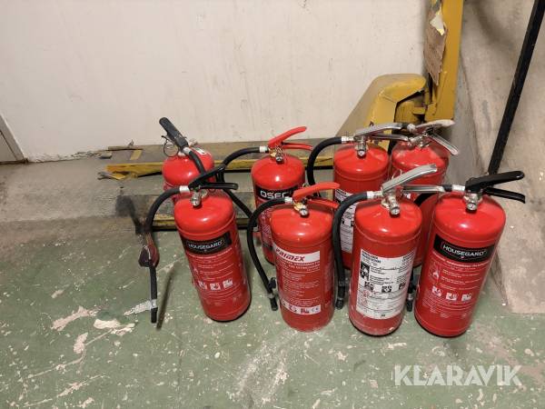 Brandsläckare/Pulversläckare 8st