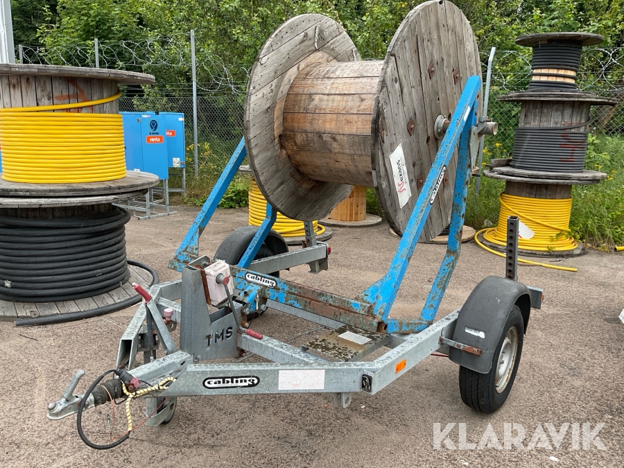 Släp för kabeltrumma