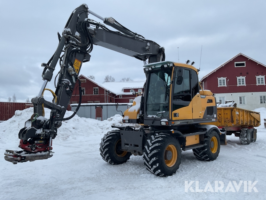 Hjulgrävmaskin Volvo EW140D med redskap