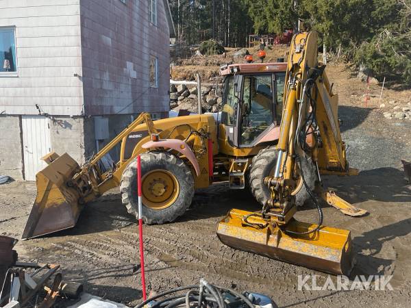Grävlastare Hydrema 926C med vagn och redskap