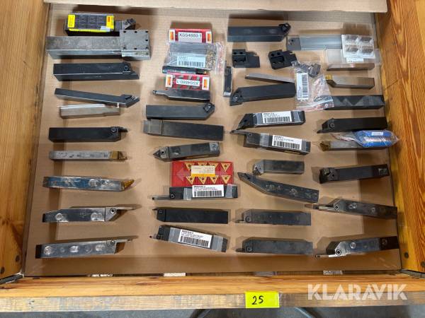 Parti med svarvstål