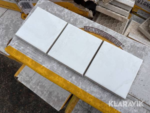 Kakel In Bianco ca 25kvm vit blank