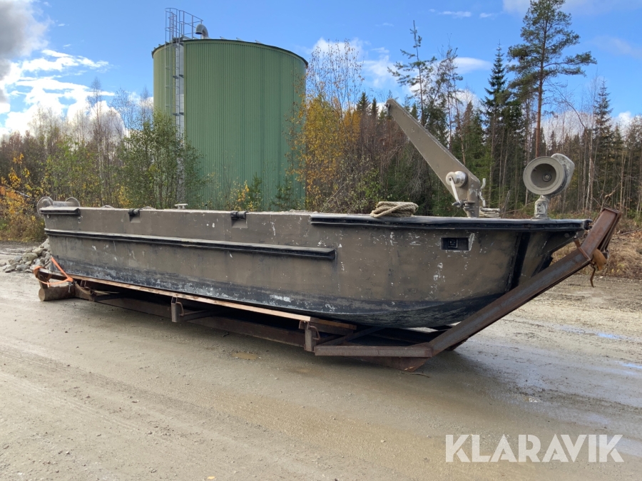 Arbetsbåt aluminium med vattenjet