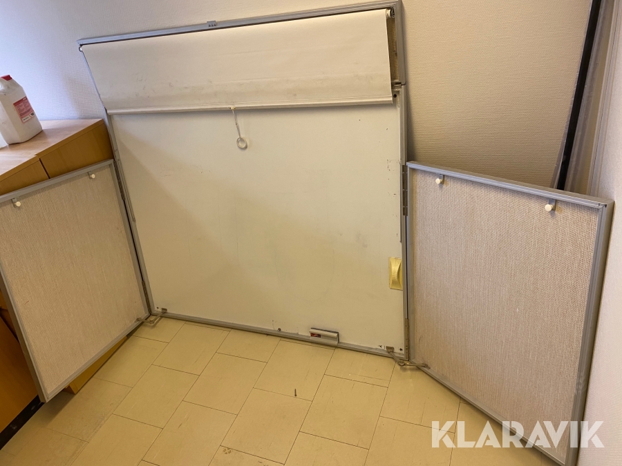 Whiteboardtavla med projektorduk