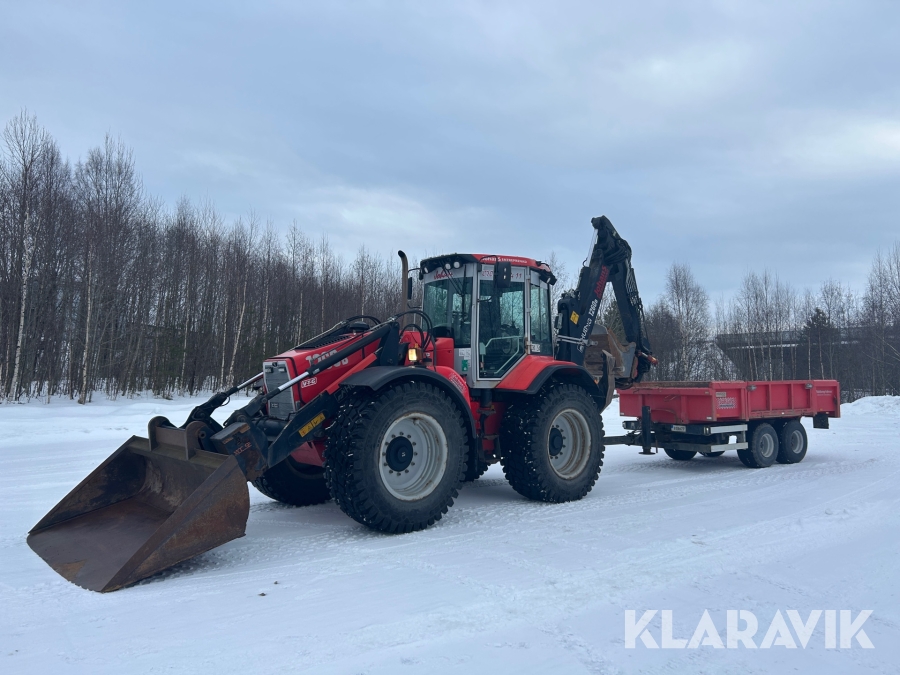 Grävlastare med vagn Huddig 1260B och redskap