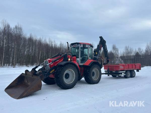 Grävlastare med vagn Huddig 1260B och redskap