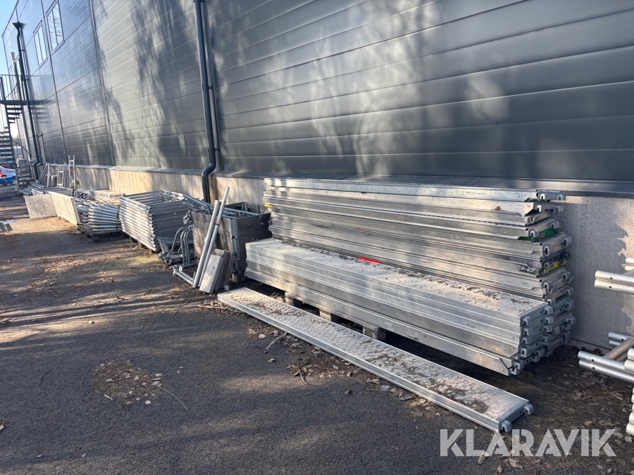 Ställningsmaterial blandat