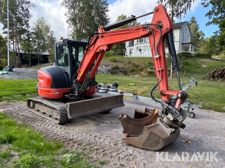 Grävmaskin Kubota U48-4 med redskap