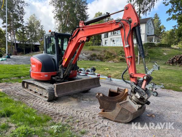 Grävmaskin Kubota U48-4 med redskap