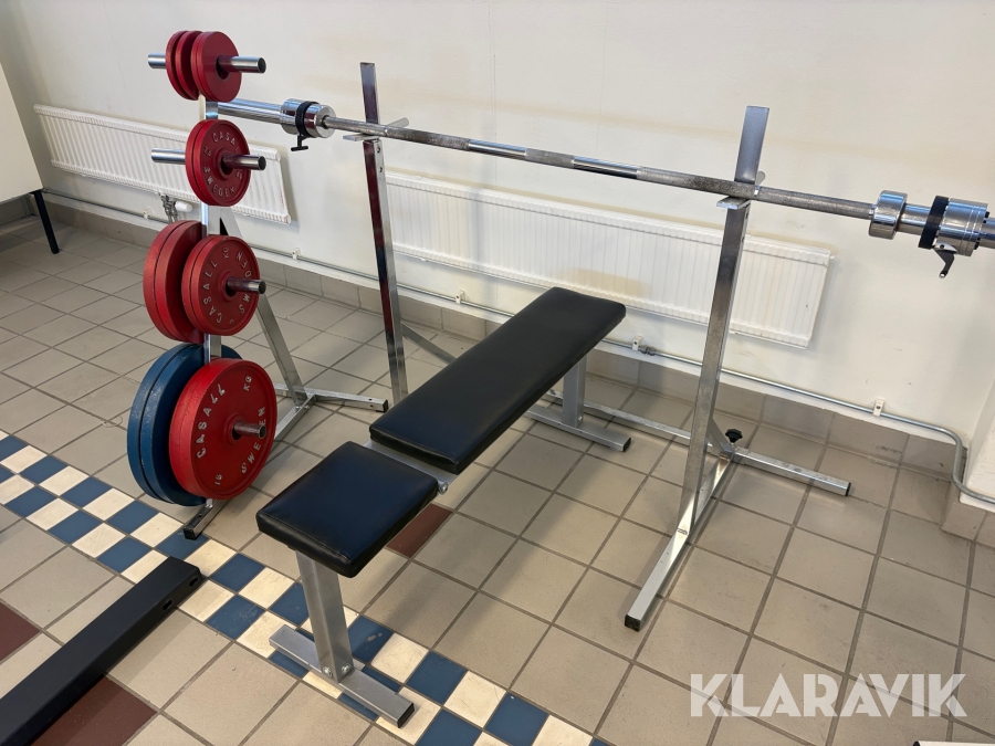 Bänkpress med skivstång