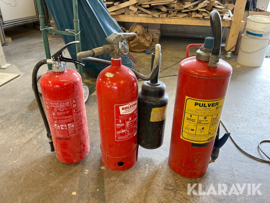 Brandsläckningsutrustning & första hjälpen