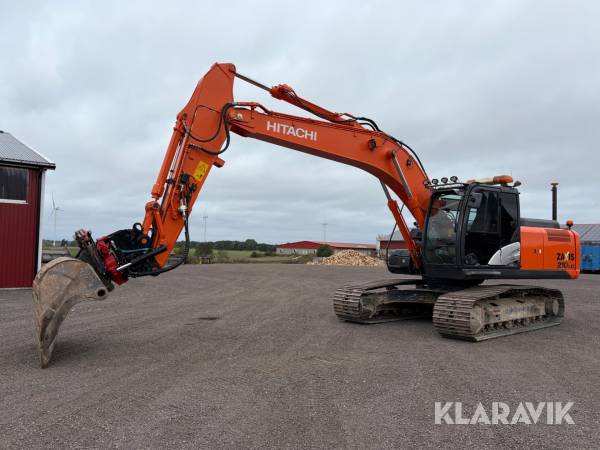 Grävmaskin Hitachi ZX210LC-5B med GPS, tiltrotator och skopa