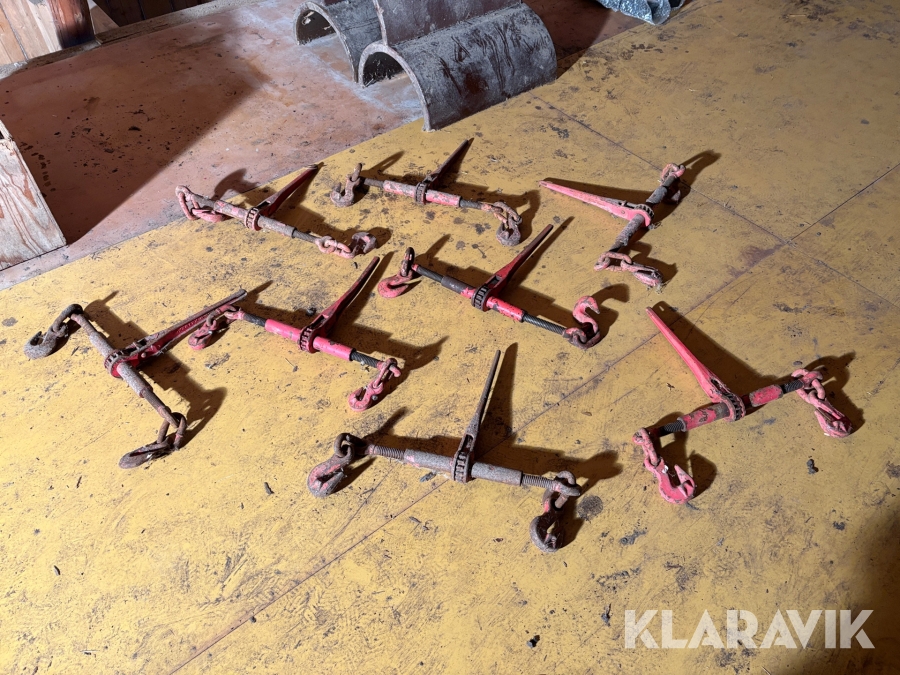 Kättingspännare till maskinflak 8st