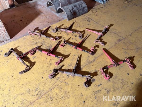 Kättingspännare till maskinflak 8st