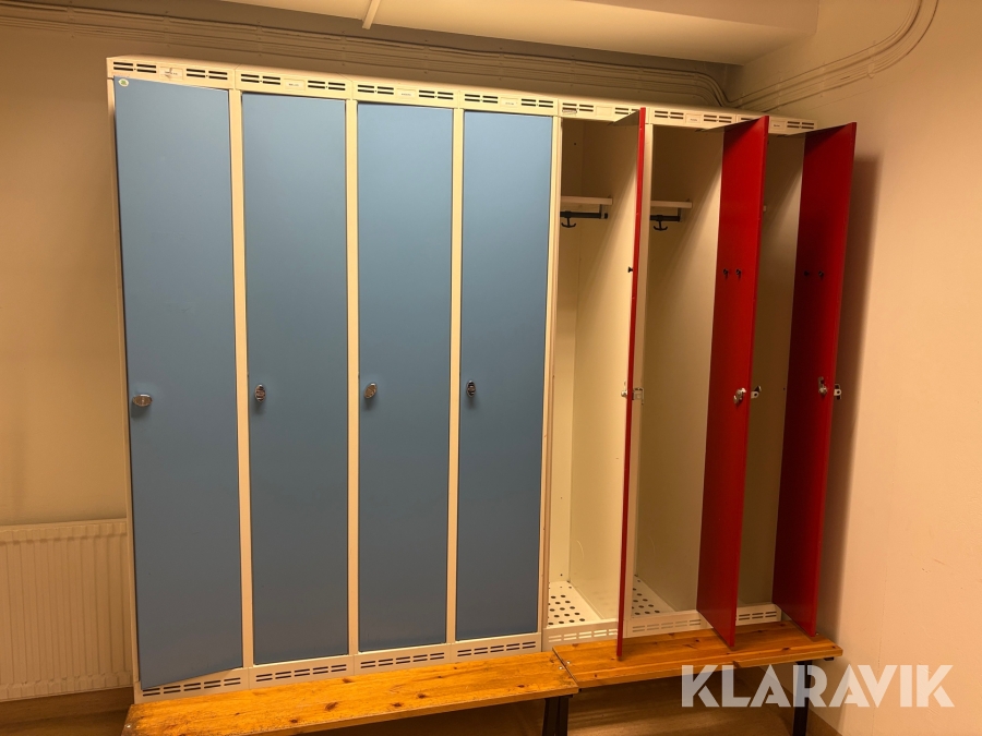 Omklädningsskåp 12 st