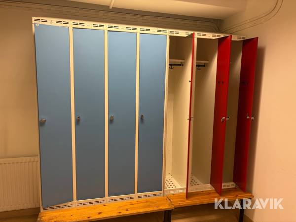 Omklädningsskåp 12 st