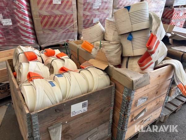 Parti med lyftstroppar / bandstropp 12m 4ton