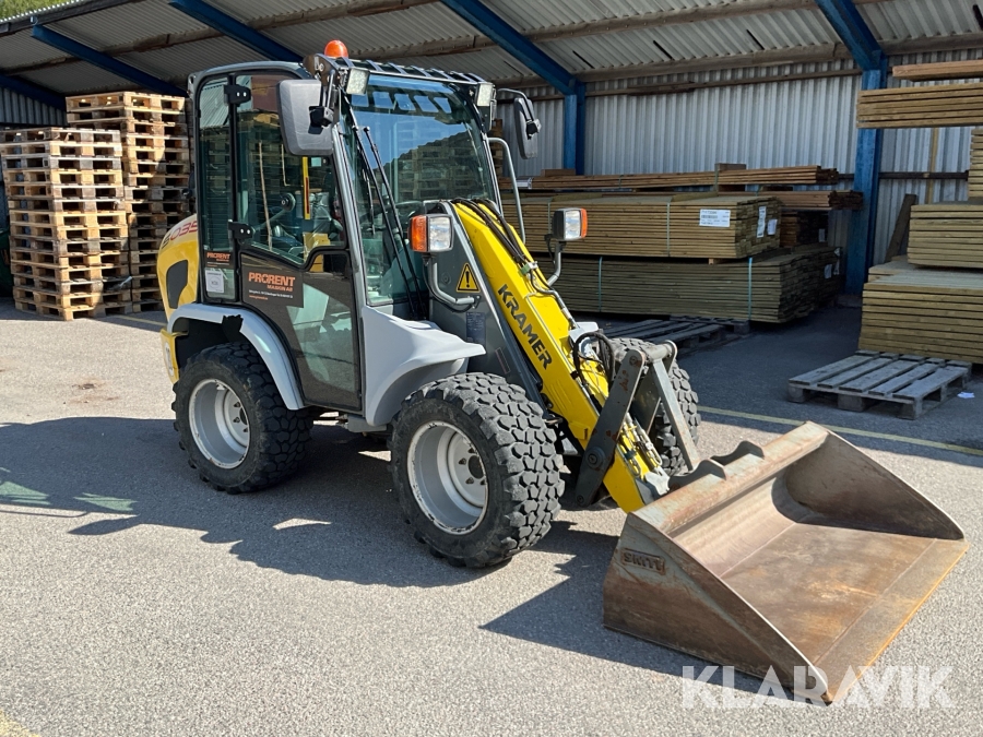 Hjullastare / Kompaktlastare Kramer 348 - 5035 med skopa och gafflar