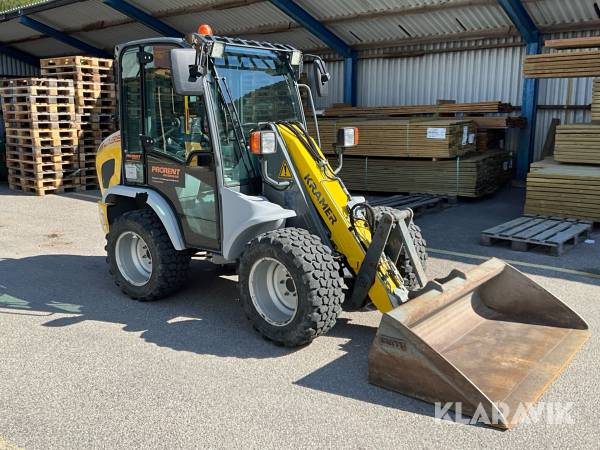 Hjullastare / Kompaktlastare Kramer 348 - 5035 med skopa och gafflar