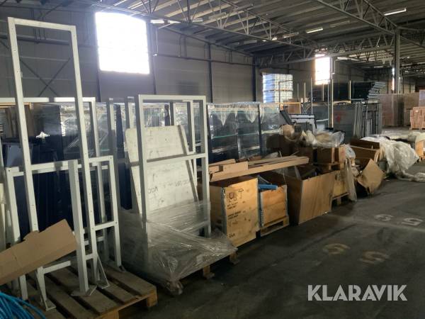 Stort parti diverse industrimaterial