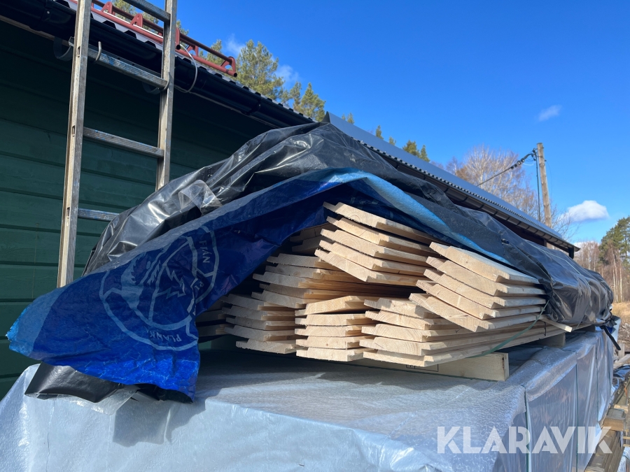 Virkespaket Mälarpanel 22x145 3m 95st 285 löpmeter