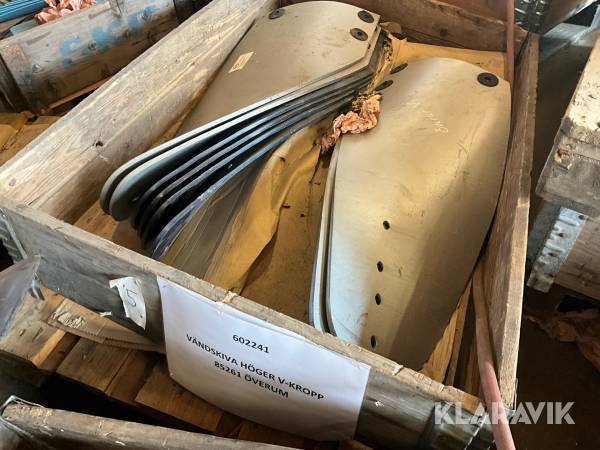 Vändskivor till Överum 6 st vänster 2 st höger