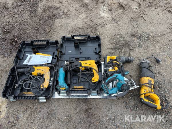 Diverse handmaskiner Dewalt / Makita 7st