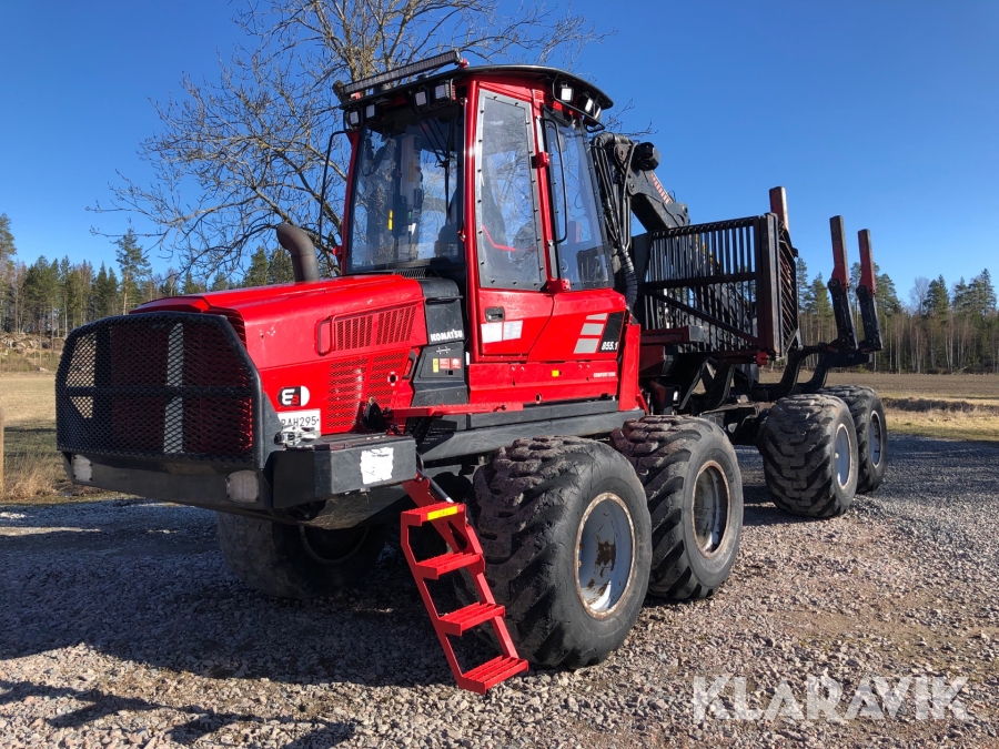 Skotare Komatsu 855.1 Loadflex med långkran och grip