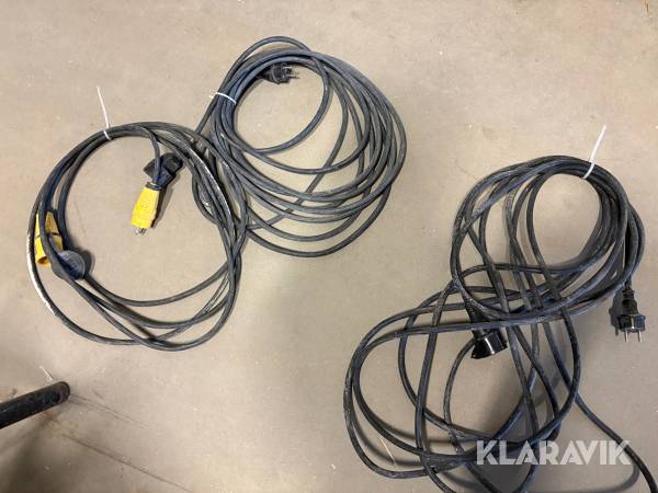 Förlängningskabel 2x 5m 1x10m