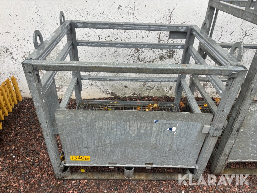Materialkorg Mabic med fällbar läm 1200kg
